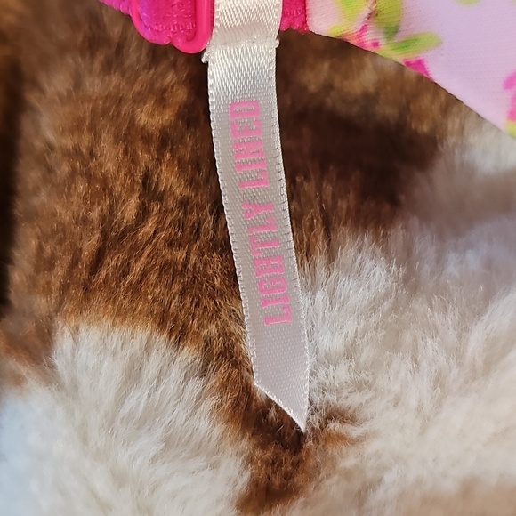 PINK Floral Bra Size 34B - Picture 4 of 7